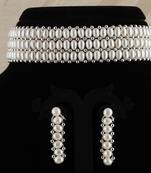 Natural Fresh Water Pearl  Choker Set From Hyderabad With Certificate of Authenticity