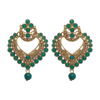 Green cubic zirconia maang-tikka 2