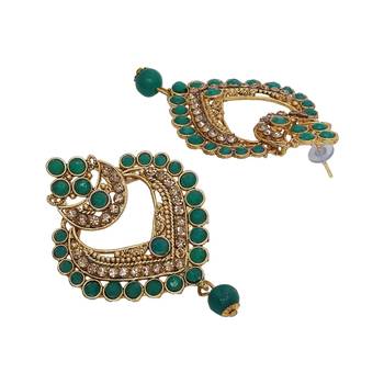 Green cubic zirconia maang-tikka 3
