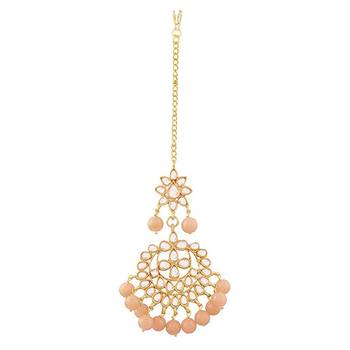 Multicolor cubic zirconia maang-tikka 3