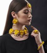 Yellow cubic zirconia jewellery-combo