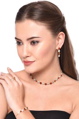 Multicolor cubic zirconia jewellery-combo 1