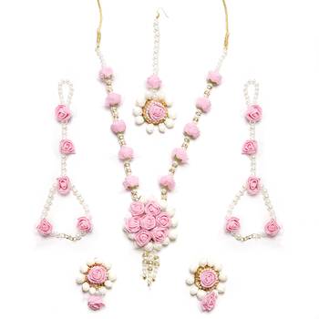 Pink cubic zirconia jewellery-combo 2