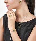 Green cubic zirconia jewellery-combo