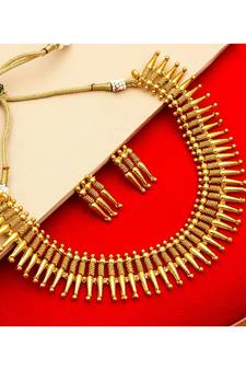 multicolor Traditinal Gold Plated Alloy Necklace