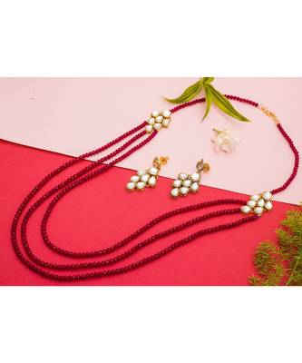 multicolor Traditinal Gold Plated Alloy Necklace 1
