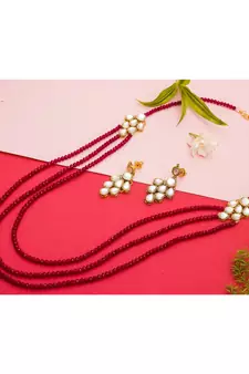 multicolor Traditinal Gold Plated Alloy Necklace