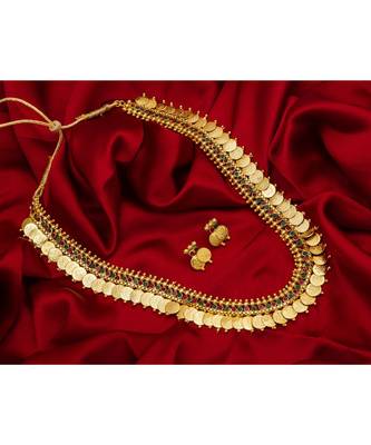 multicolor Traditinal Gold Plated Alloy Necklace 1