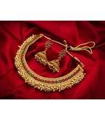 multicolor Traditinal Gold Plated Alloy Necklace