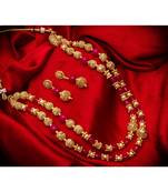 multicolor Traditinal Gold Plated Alloy Necklace