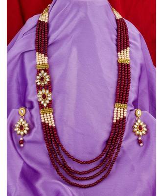 multicolor Traditinal Gold Plated Alloy Necklace 1