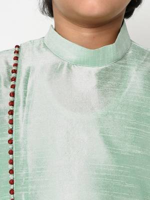 Boys Green Solid Kurta with Patiala 2