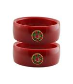 Red Stone Stud Acrylic Bangle with very extra size