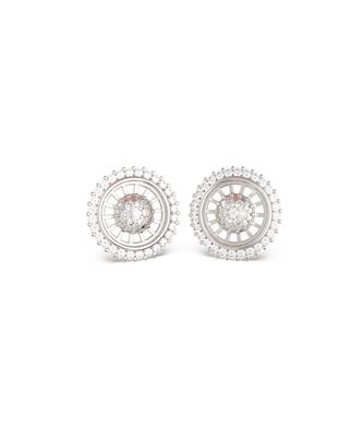Contemporary Halo studs in 925 silver 3