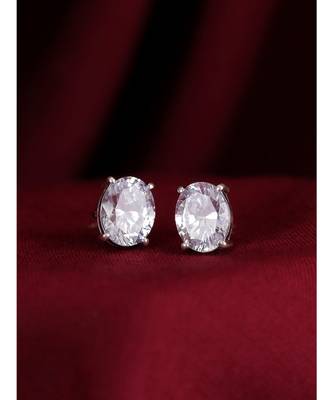 Rumi solitaire studs in 925 silver 4