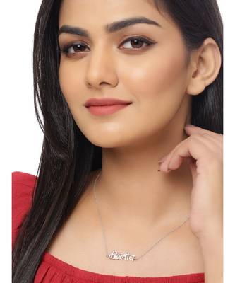 Believe hinglish pendant  in 925 silver 3