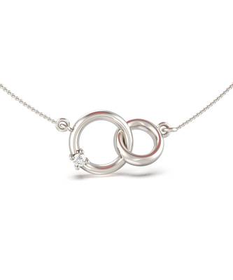 Duo Loop Pendant (With chain) in 925 silver 3