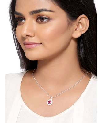 Elegance Rubi Pendant (With Chain) in 925 silver 1