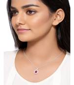 Elegance Rubi Pendant (With Chain) in 925 silver