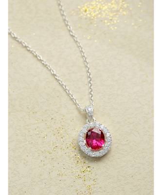 Elegance Rubi Pendant (With Chain) in 925 silver 3