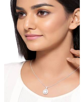 Orb Crystal Pendant (With chain) in 925 silver 2