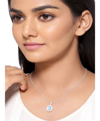 Vintage Gem Pendant (with chain) in 925 silver 1