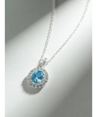 Vintage Gem Pendant (with chain) in 925 silver 3