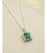 Royal Emerald Mist (With Chain) in 925 silver