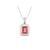 Timeless Ruby Pendant (With chain) in 925 silver
