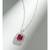Timeless Ruby Pendant (With chain) in 925 silver