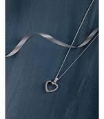 The Hollow Heart Necklace in 925 silver