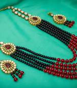 multicolor Traditinal Gold Plated Alloy Necklace