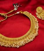 multicolor Traditinal Gold Plated Alloy Necklace