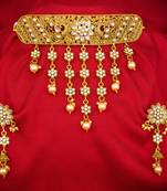 multicolor Traditinal Gold Plated Alloy Necklace