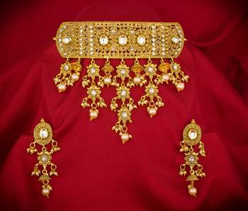 multicolor Traditinal Gold Plated Alloy Necklace 1