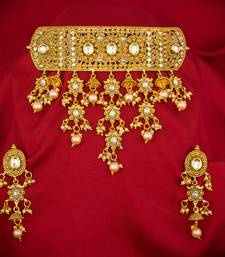 multicolor Traditinal Gold Plated Alloy Necklace