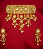 multicolor Traditinal Gold Plated Alloy Necklace