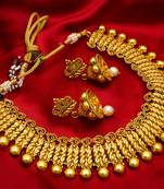 multicolor Traditinal Gold Plated Alloy Necklace