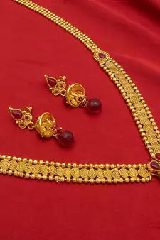 multicolor Traditinal Gold Plated Alloy Necklace