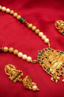 multicolor Traditinal Gold Plated Alloy Necklace