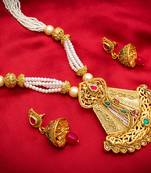 multicolor Traditinal Gold Plated Alloy Necklace