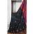 black blended cotton embroidered   saree with blouse