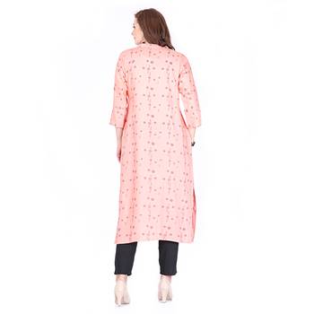 Pink printed rayon ethnic-kurtis 2