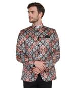 printed satin men-wedding-dresses