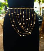 White bridal-kamarband