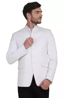 White plain cotton indo-western-dresses