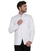 White plain cotton indo-western-dresses