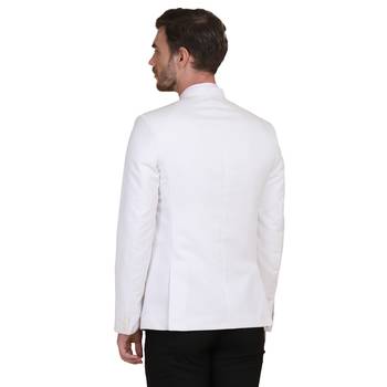 White plain cotton indo-western-dresses 3