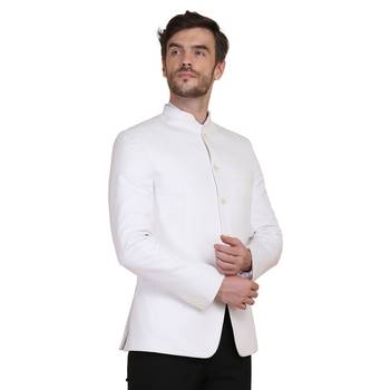 White plain cotton indo-western-dresses 4