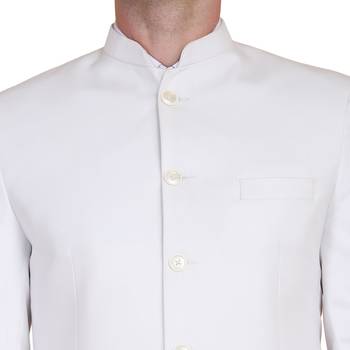 White plain cotton indo-western-dresses 5